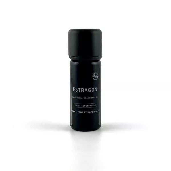Flacon de 10 ml d’huile essentielle d’estragon Olessen, cultivée et distillée en Normandie
