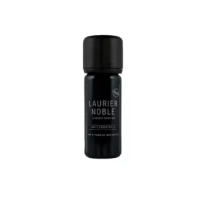 Flacon de 10 ml d’huile essentielle de laurier noble Olessen, cultivée et distillée en Normandie