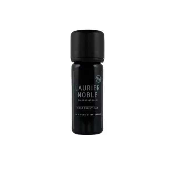 Flacon de 10 ml d’huile essentielle de laurier noble Olessen, cultivée et distillée en Normandie