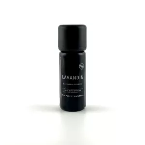Flacon de 10 ml d’huile essentielle de lavandin Olessen, cultivée et distillée en Normandie