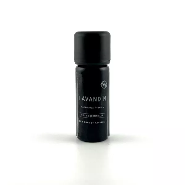 Flacon de 10 ml d’huile essentielle de lavandin Olessen, cultivée et distillée en Normandie