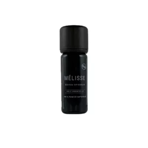 Flacon de 10 ml d’huile essentielle de mélisse Olessen, cultivée et distillée en Normandie