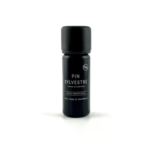 Flacon de 10 ml d’huile essentielle de pin sylvestre Olessen, cultivée et distillée en Normandie