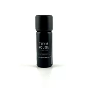 Flacon de 10 ml d’huile essentielle de thym rouge Olessen, cultivée et distillée en Normandie