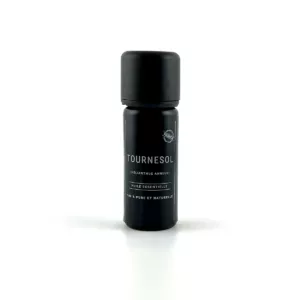 Flacon de 10 ml d’huile essentielle de tournesol Olessen, cultivée et distillée en Normandie